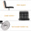 2X Black Bar Counter Stools UK PU Adjustable Breakfast Chairs Best 5
