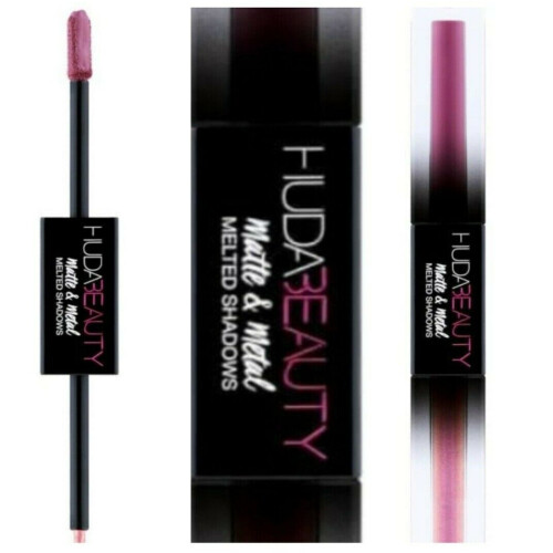 HUDA BEAUTY Matte & Metal Melted Shadows: Silk Bomber & Bubblegum Dual-Ended Liquid Eyeshadow