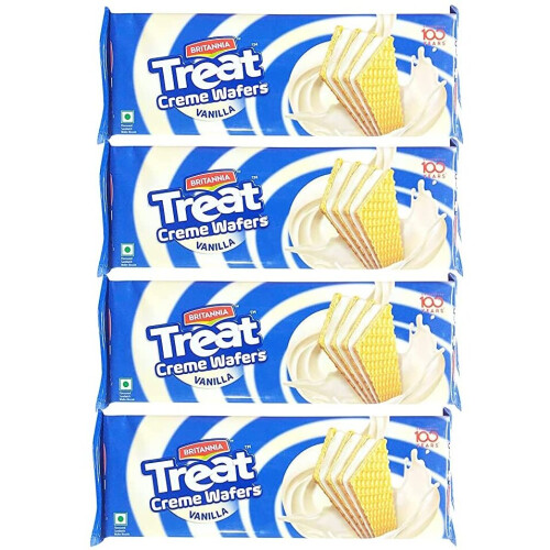 Britannia (Pack of 4) Britannia Wafers Vanilla 150g