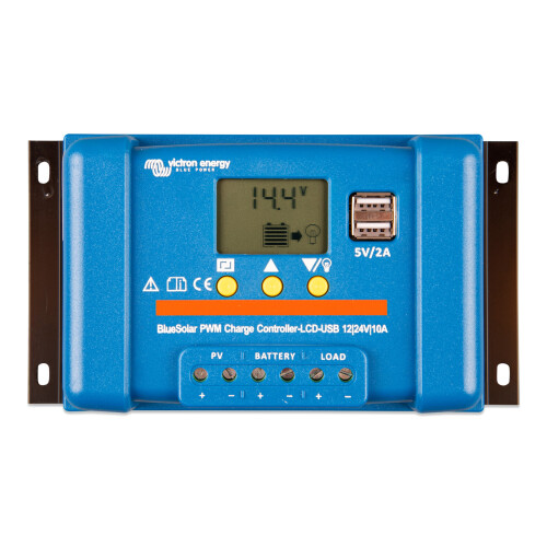 Lowenergie Victron 150w Mono Solar Panel Kit Battery+ Charging Controller PWM-USB brackets 1