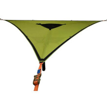 (Green) Aerial Camping Hammock 3 Point Design Multi Person Portable Hammock