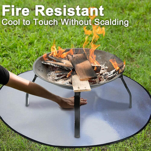 Fire Pit Mat 36 Inch Round Under Grill Pad Fireproof Mat Outdoor Floor Lawn Deck Protector 1