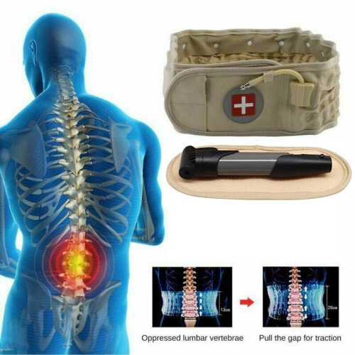 Decompression Belt Back Brace Lumbar Support Spinal Traction Extender 2