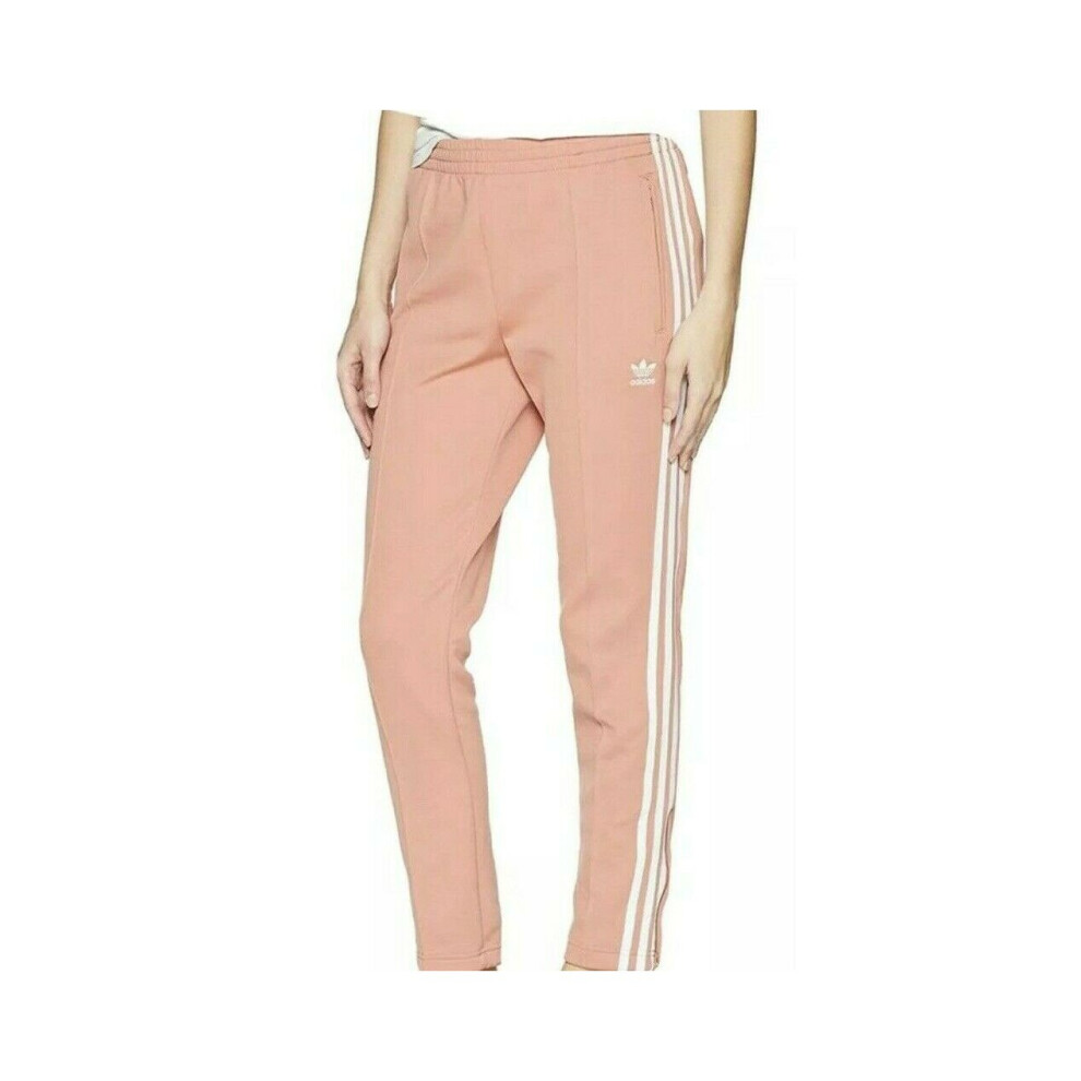 (Age 7-8 Years (Height 128cm)) adidas Original Junior Track Pants Glow Pink Peach