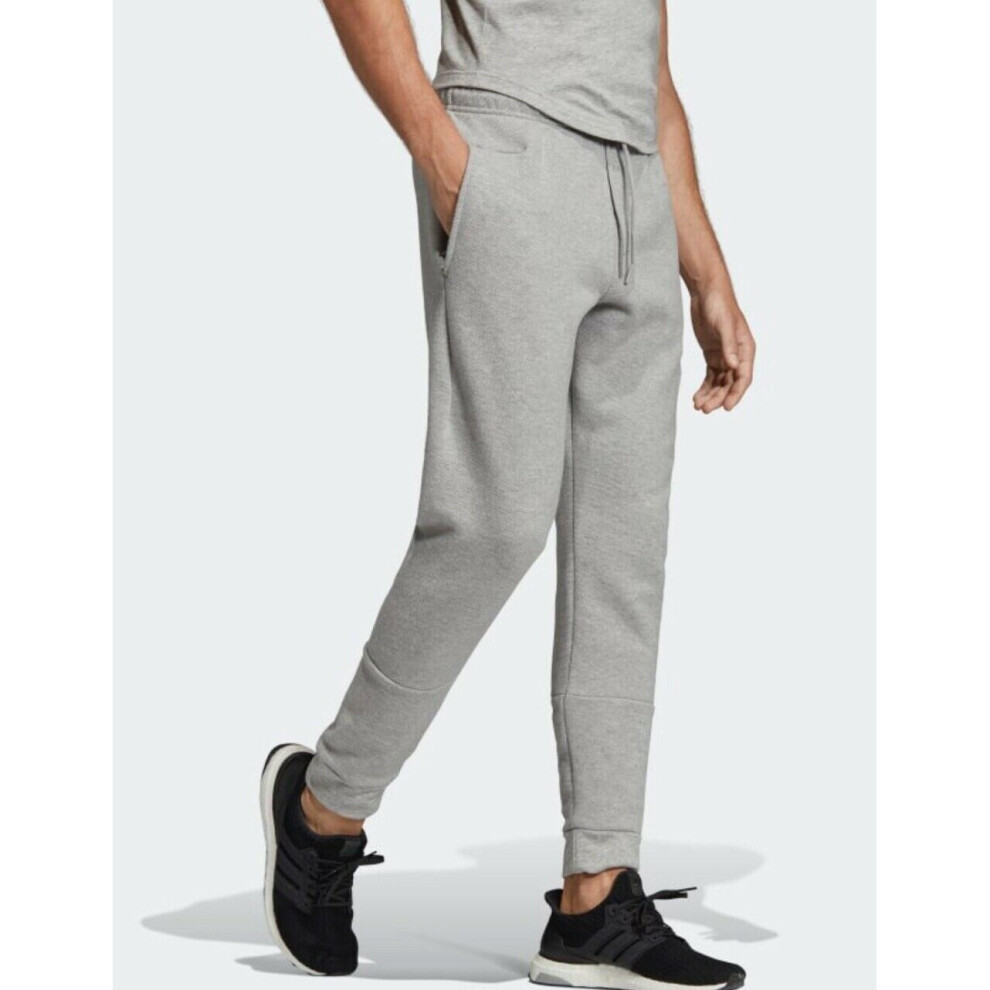 (S (Waist 29-31 inches)) adidas Originals Mens Sport ID Joggers Grey