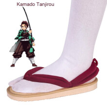 (Tanjiro, 42-43) Demon Slayer Kimetsu no Yaiba Kamado Tanjiron Shoes Geta Clogs Slippers