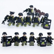 (Special Police) Special Forces Minifigures Military Weapons Accessories Building Blocks Kids Gift