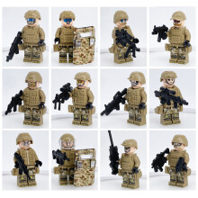 (Flying Tigers) Special Forces Minifigures Military Weapons Accessories Building Blocks Kids Gift