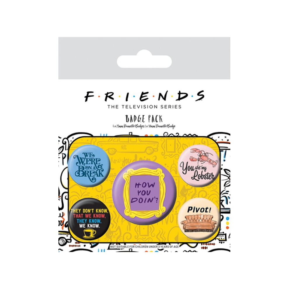 Friends Quotes Badge Pack