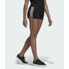 (UK16) Womens adidas Originals 3 Stripe Black Shorts Sports Gym Running DV2555