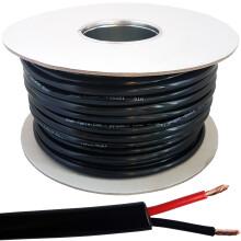 25m Outdoor Speaker Cable 1.5mm Stranded OFC Copper Garden Wire Flex Reel 100V