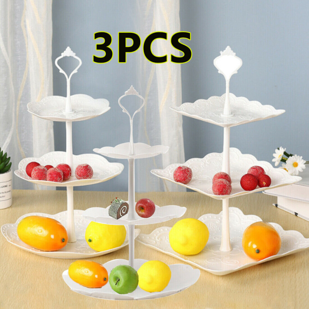 3pc 3 Tier Cake Stand Afternoon Tea Wedding Party