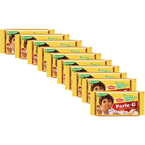 (Pack of 10) Parle-G 79.9g Original Glucose Biscuits