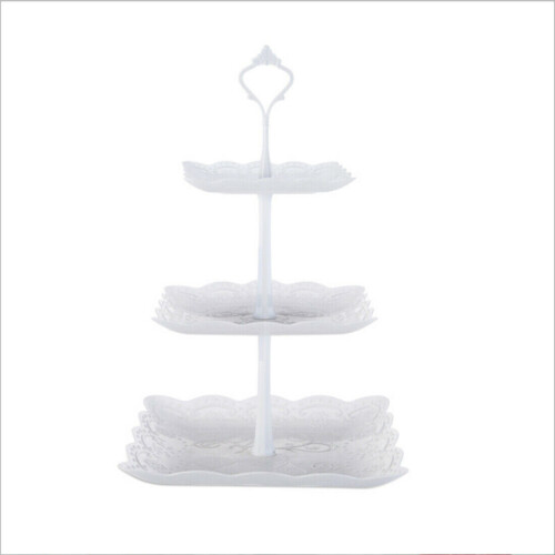 3pc 3 Tier Cake Stand Afternoon Tea Wedding Party 1