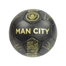 Man City Phantom Signature Ball Schwarz Gold Größe 5