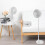 Cordless Folding Fan Cooling Wireless Portable Rechargeable Fan 2