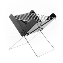 Barbecue - InnovaGoods - FOLDCUE - Buigzaam - Draagbaar - Zwart