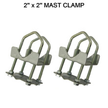 2 x Shelley Clamp 8 NUT 2" x 2" inch Aerial Pole Universal Mast Satellite TV