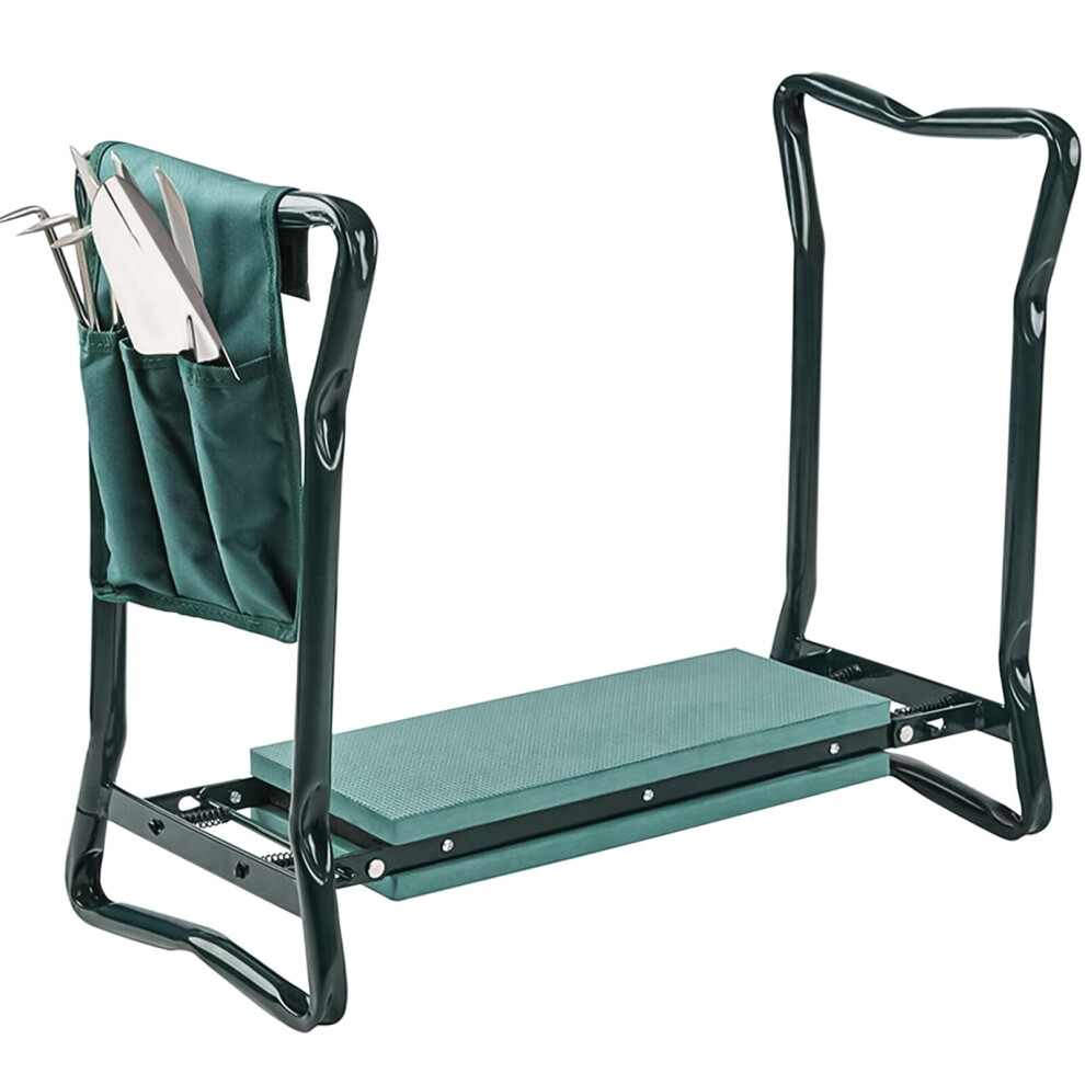 Portable Folding Garden Kneeler With Handles & Foam Padded Seat Bench