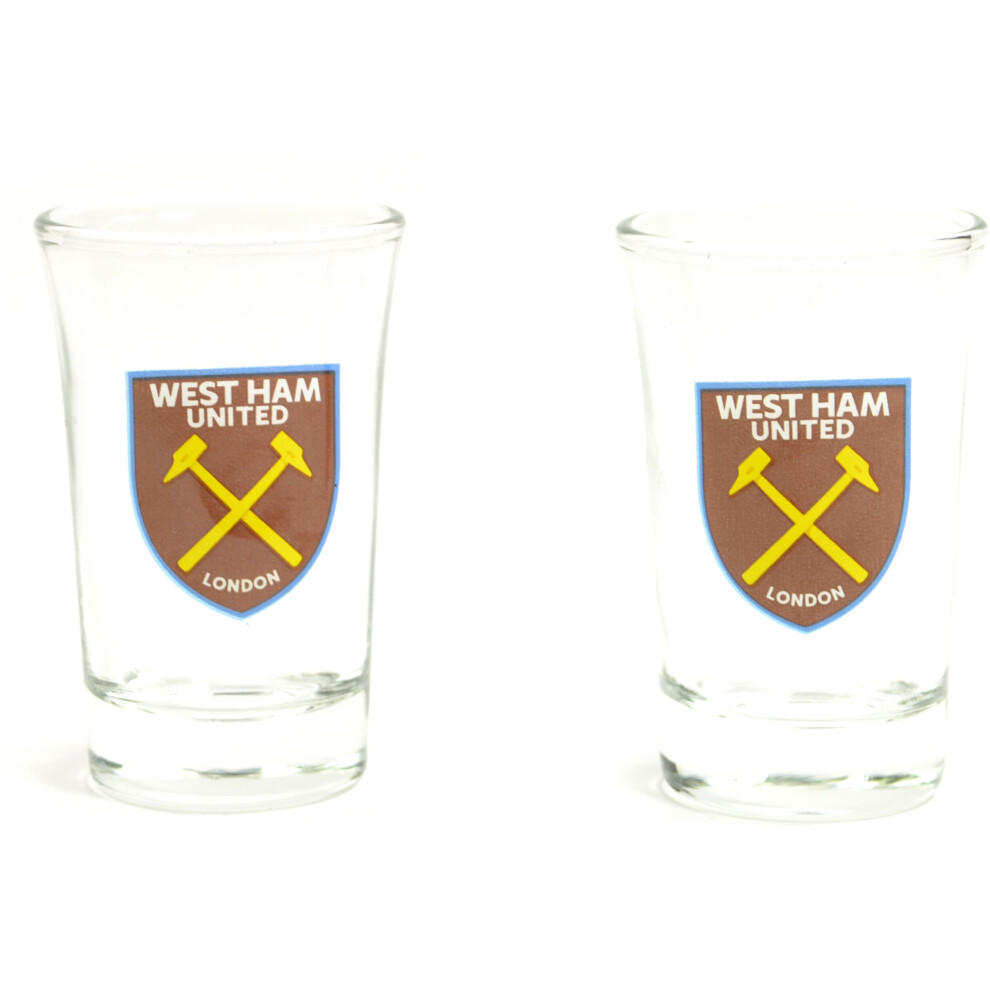 West Ham United Two Pack Shot Glasses