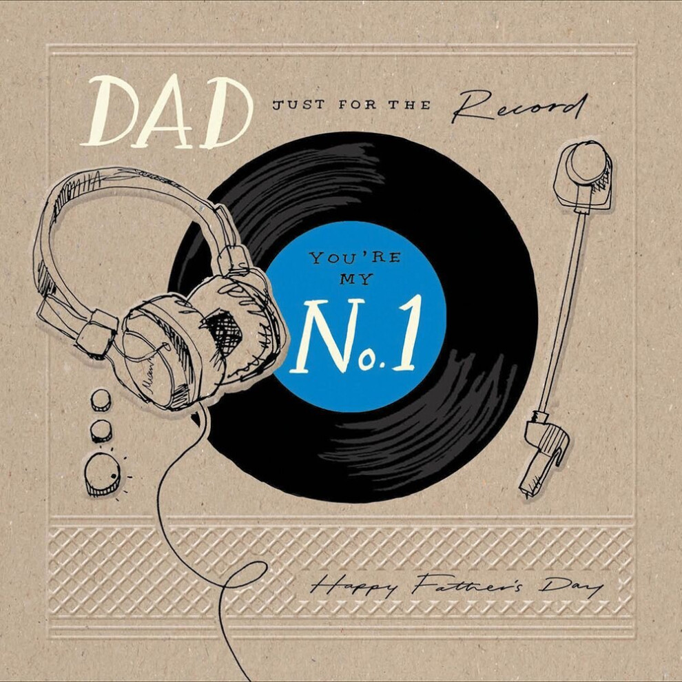 Dad Just For The Record Happy Father's Day Greeting Card Fathers Day Cards