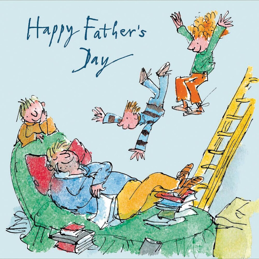 Woodmansterne Quentin Blake Peaceful Father's Day Greeting Card Cartoon Fathers Day Cards