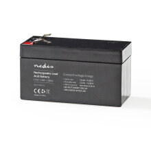 12v 12 Volt 1.3h 1300mAh Sealed Rechargeable Lead Acid Battery 7 mm x 43 mm x 52 mm