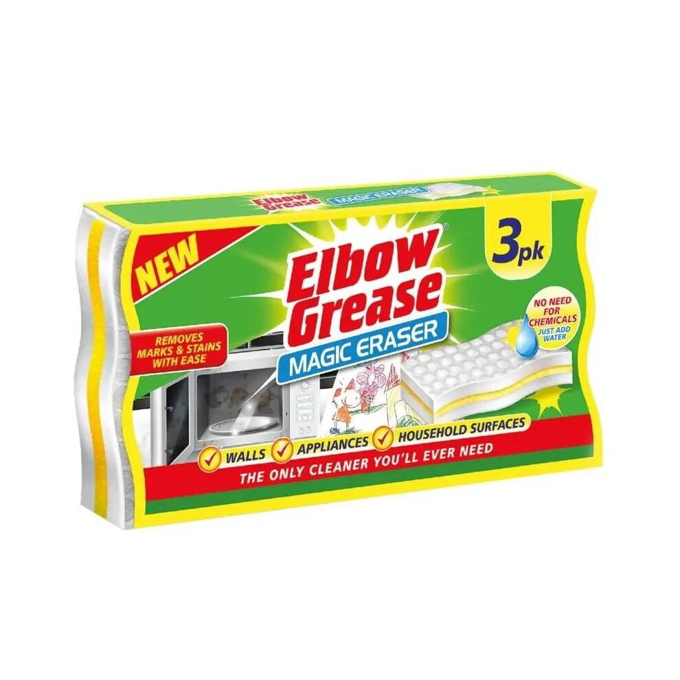 ELBOW GREASE SPONGE ERASER 3PK