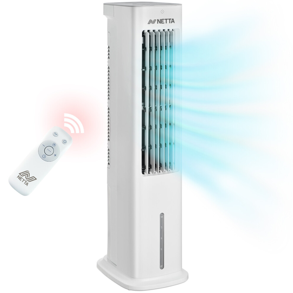 NETTA 5L Air Cooler with Remote Control, 7 Hour Timer and 3 Fan Speeds