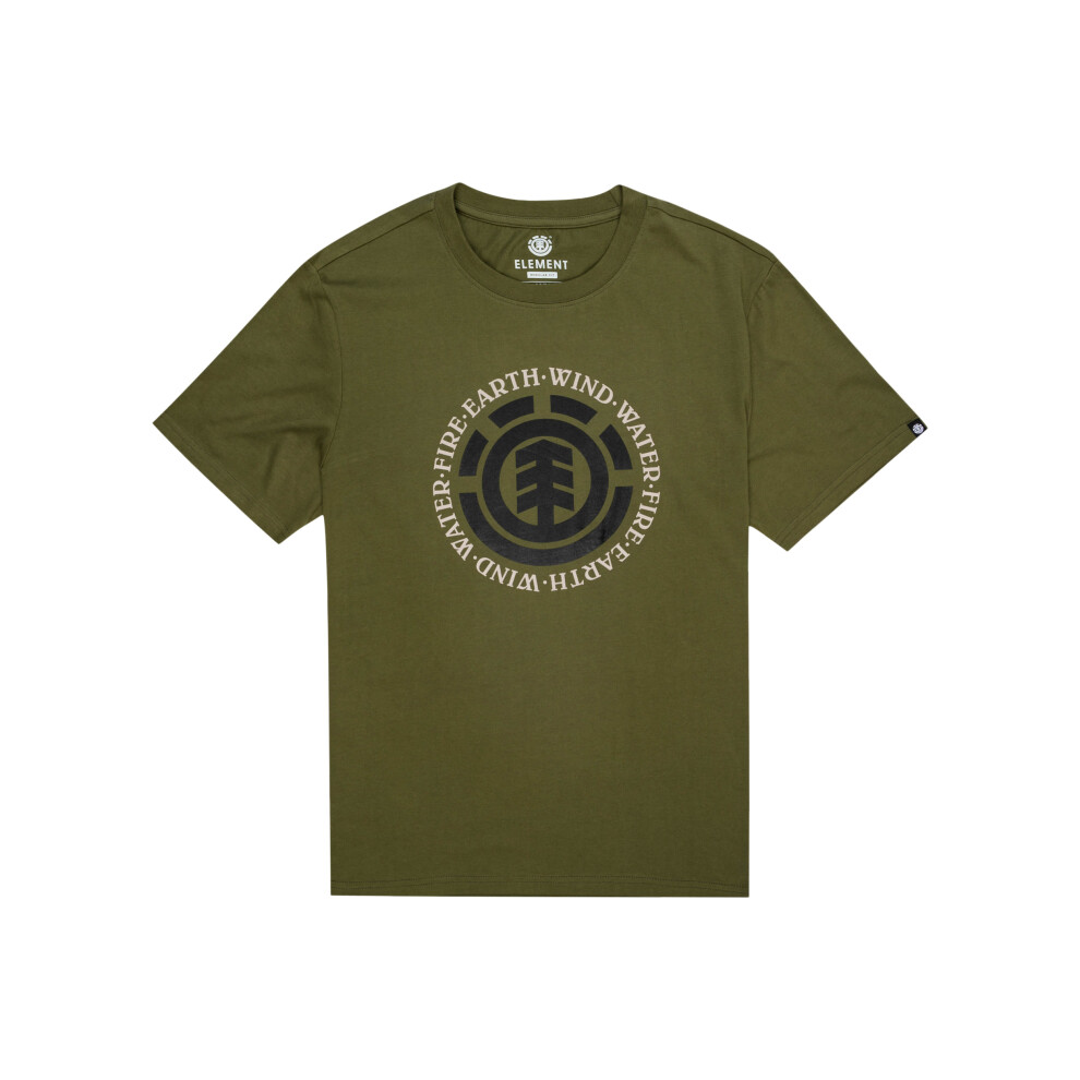 (M) Element Men's Organic Cotton T-Shirt ~ Seal winter moss