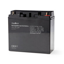 Nedis 12v 12 Volt 17.0Ah 17000mAh Sealed Rechargeable Lead Acid Battery 167 mm x 181 mm x 77 mm