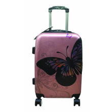 (Gold, Small) Hampton & Stewart Butterfly Hard Shell Suitcase