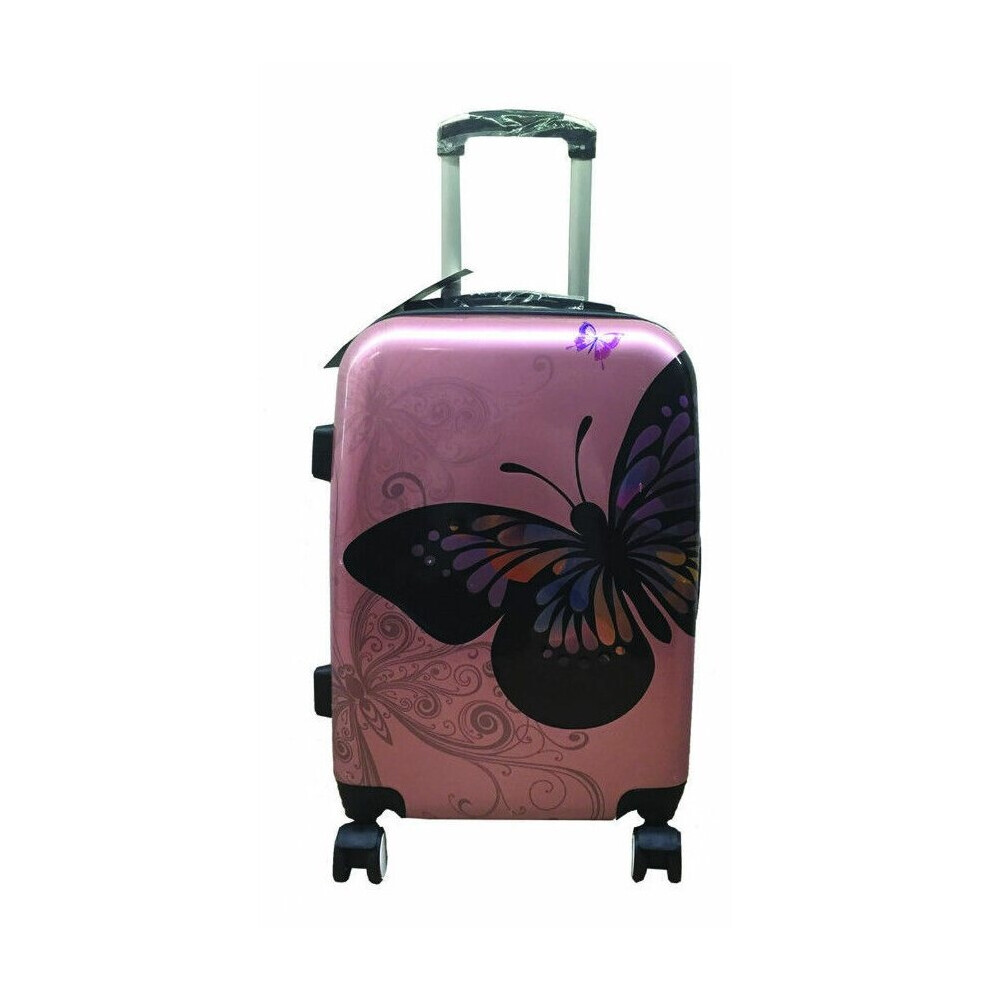 (Gold, Small) Hampton & Stewart Butterfly Hard Shell Suitcase-image-OPC-P97SSDK-NEW