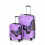 (Purple , Small) Hampton & Stewart Butterfly Hard Shell Suitcase 1