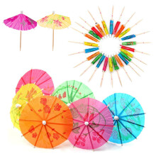144pcs Cocktail Umbrellas Summer Wedding Hawaiian Beach Tropical Party Accessories Food Drink Decoration Sticks Colourful Assorted Decorative