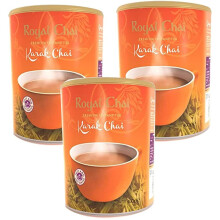 (Pack of 3) Royal Chai Karak Chai Unsweetened Tub 400g