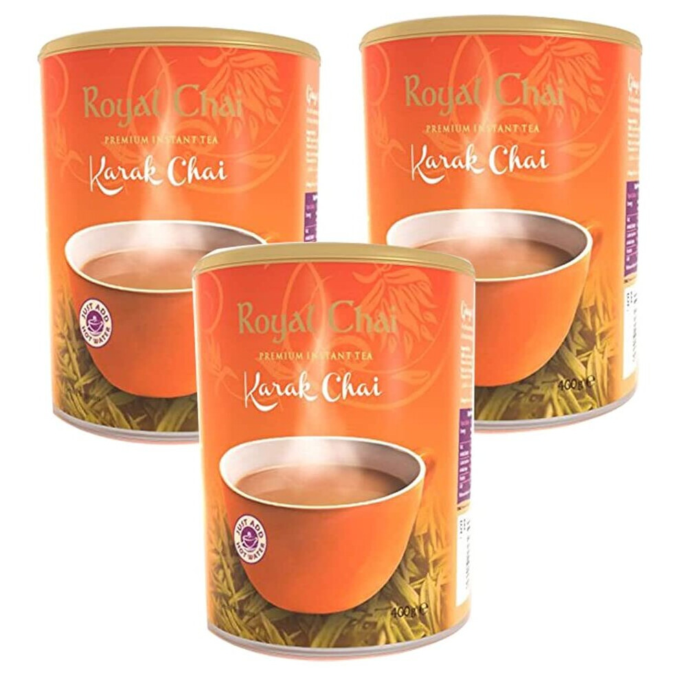 Royal Chai (Pack Of 3) Karak Chai Unsweetened Tub 400G