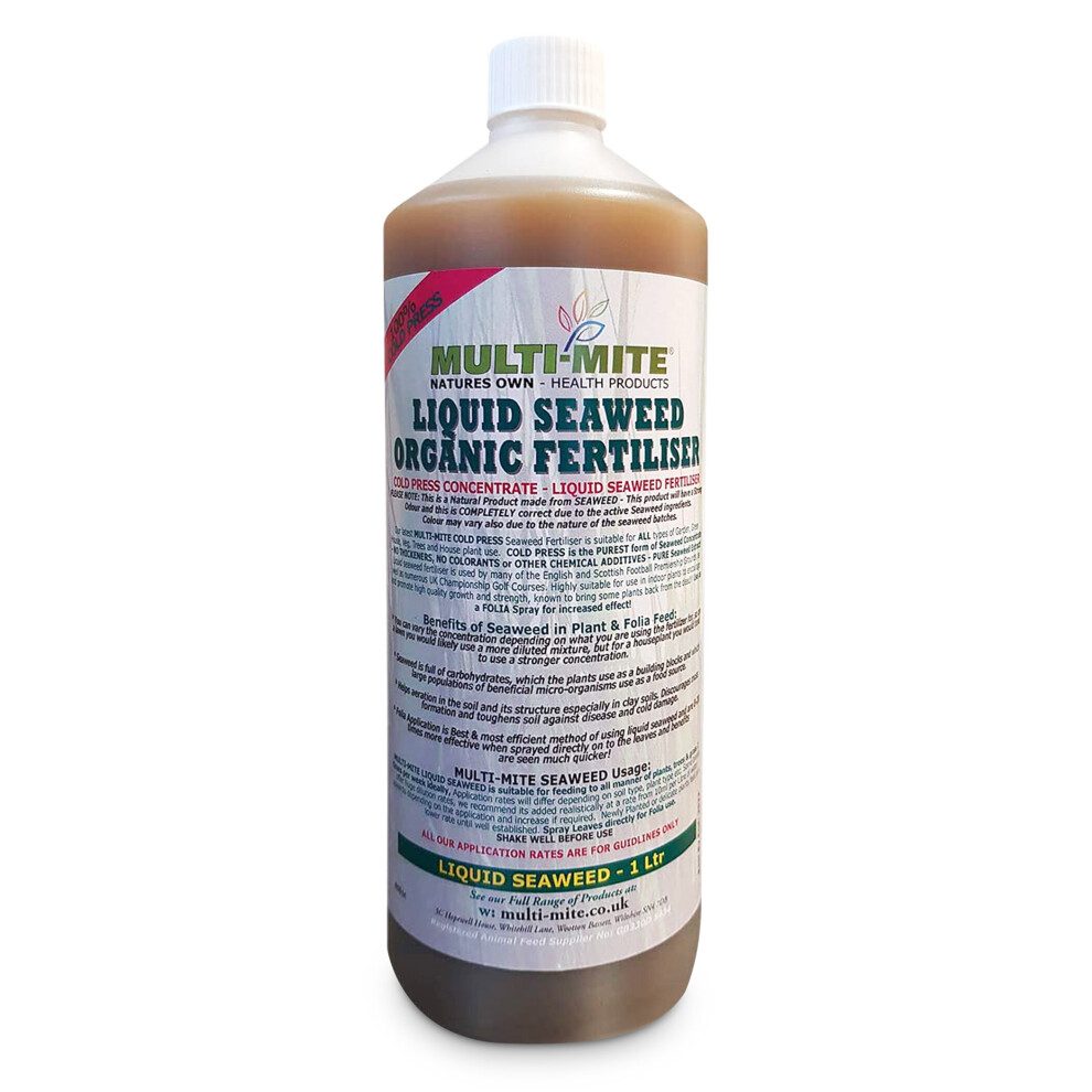 MULTI MITE - 1 Litre PURE Liquid Seaweed Concentrate Organic