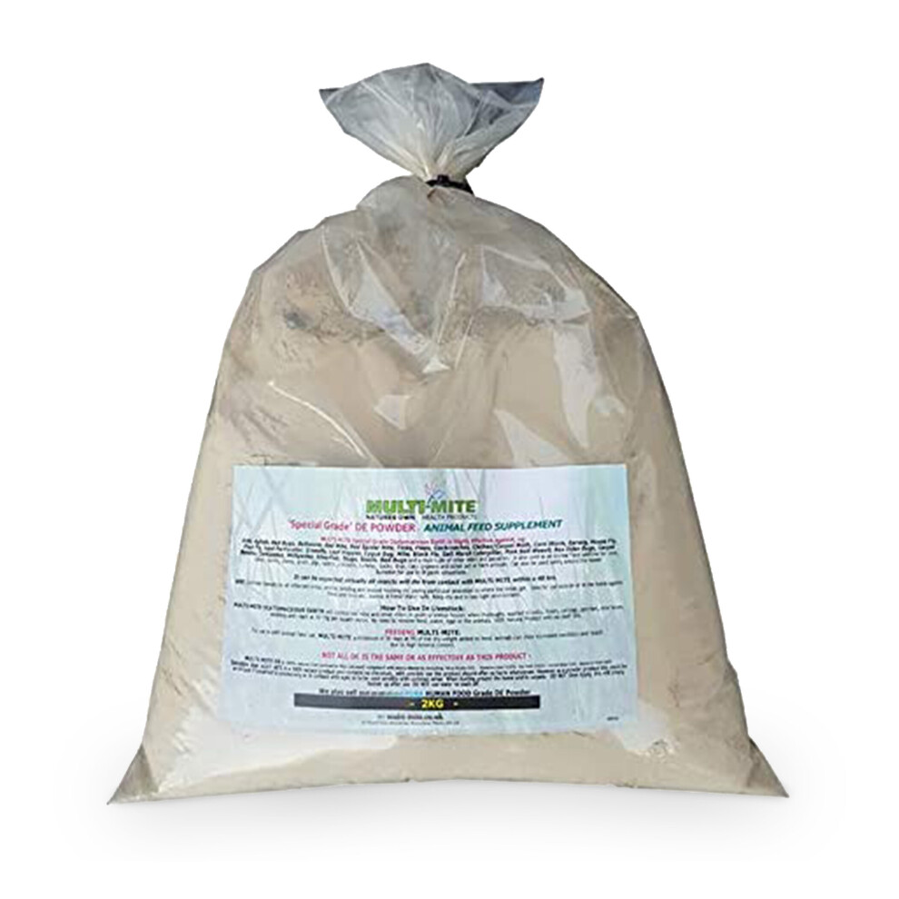 MULTI MITE 2KG Feed Grade DE - Diatomaceous Earth