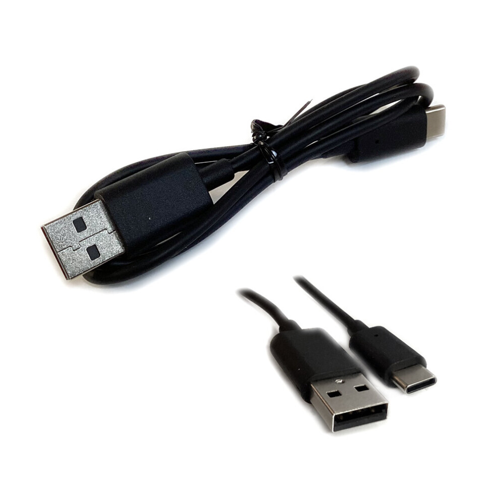 Black USB-A to USB-C cable for Philips Sonicare - see full description