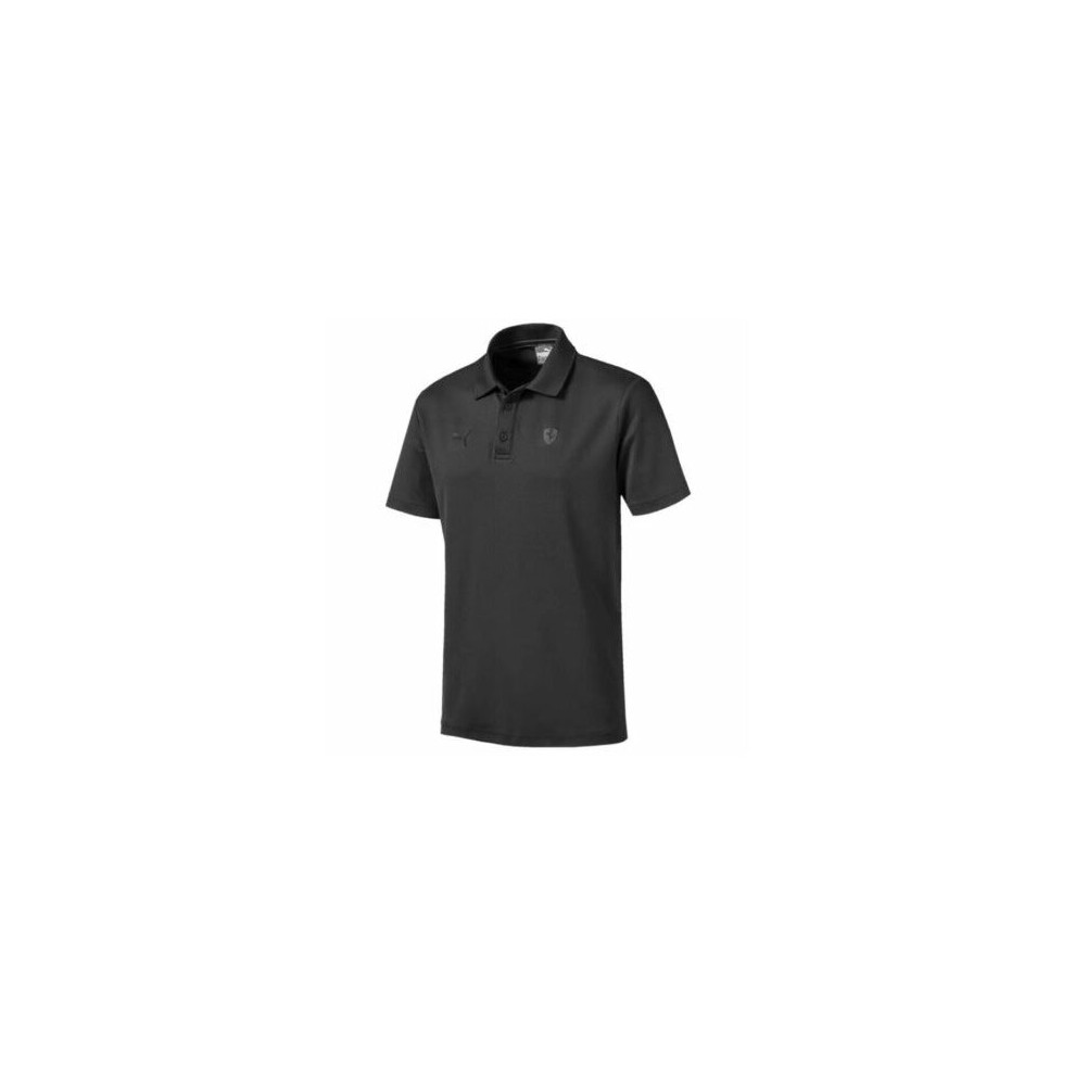 (S) Puma Scuderia Ferrari Shirt Mens Top Polo Black