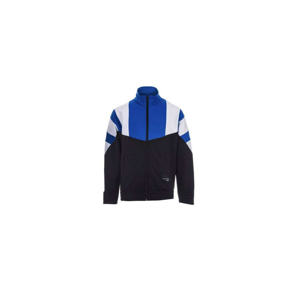 (age 11-12 years (Height 152cm)) adidas Firebird Junior Boys EQT Track Top Full Zip Sweatshirt Black Blue BJ8565