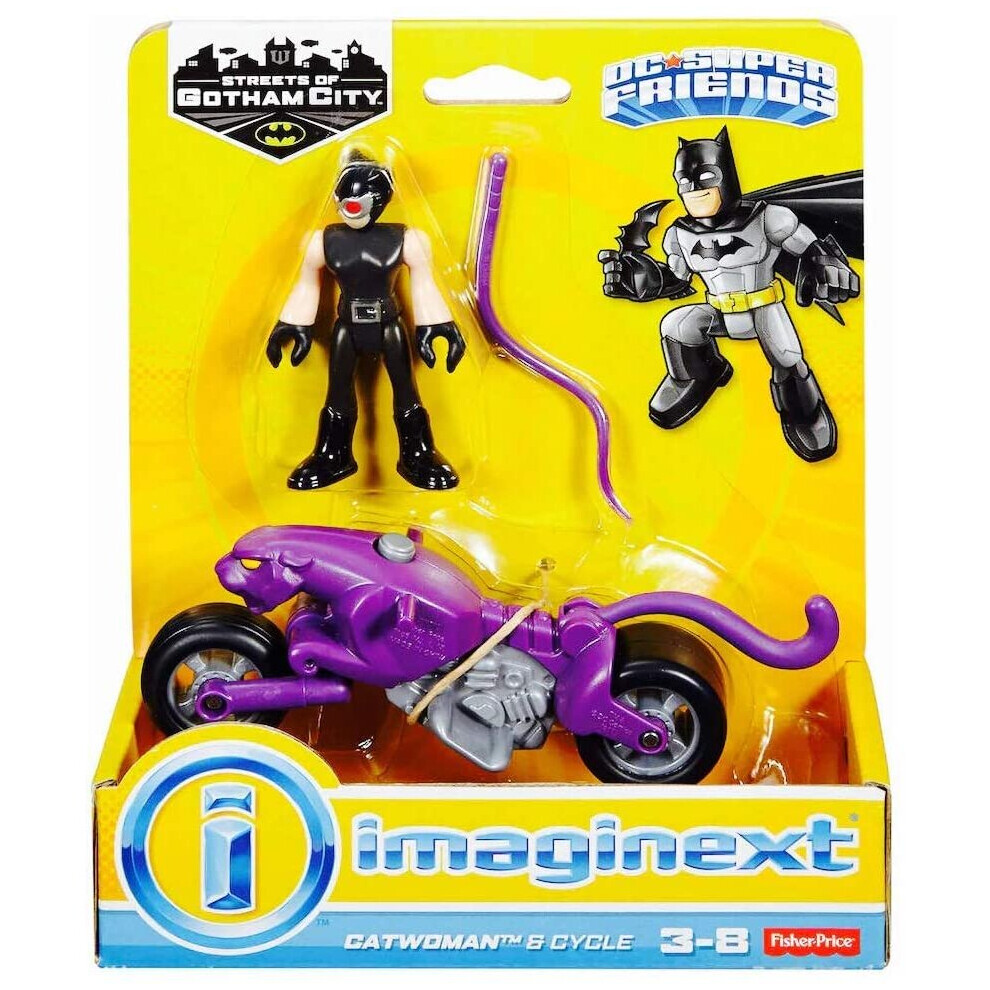 Disney Imaginext - Dry84 - Fisher Price Toy - Dc Super Friends - Motorcycle