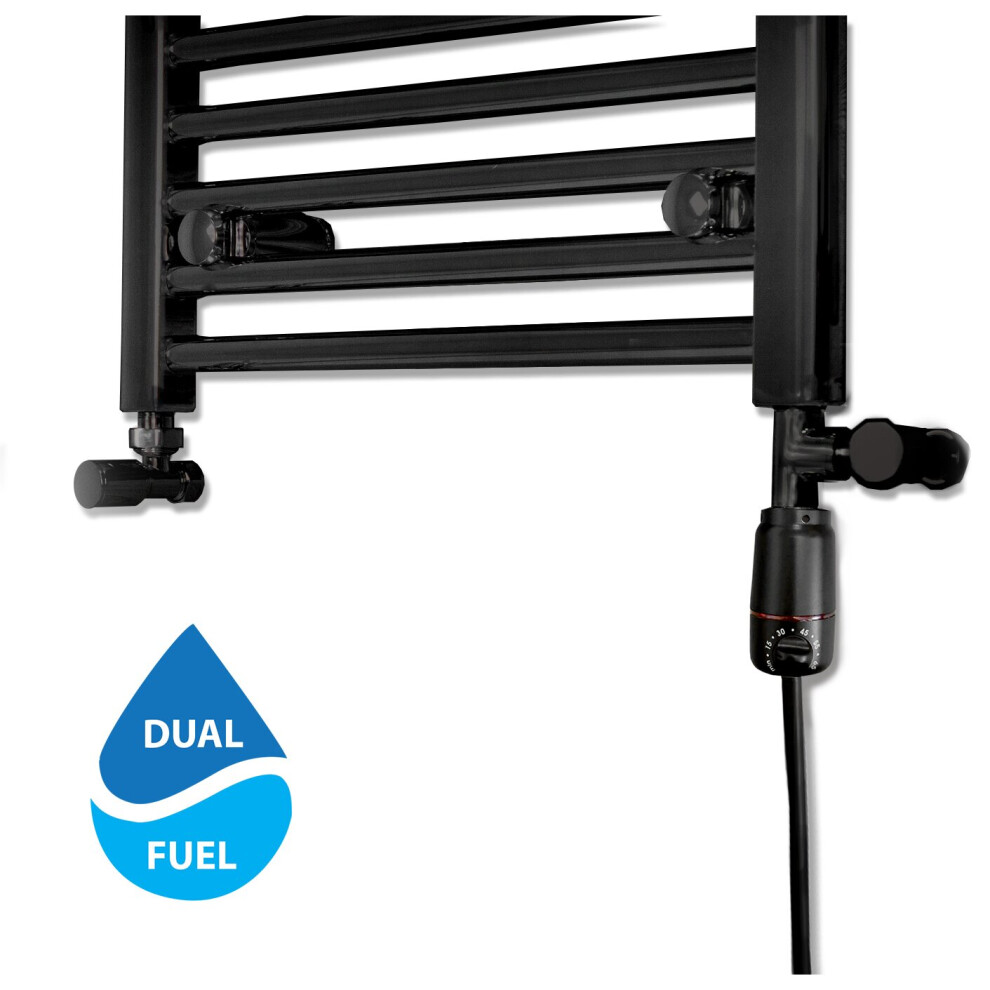 (150W, Black) Towel Rail Dual Fuel Kit - Gt Electric Element 5056616511510