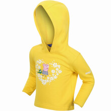 (12-18M, Maize Yellow) Regatta Kids Peppa Pig Graphic Print Hooded Sweatshirt Hoody Hoodie - Yellow