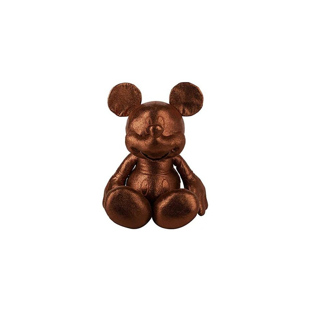 Disney Store Large Mickey Mouse Plush Soft Toy Bronze