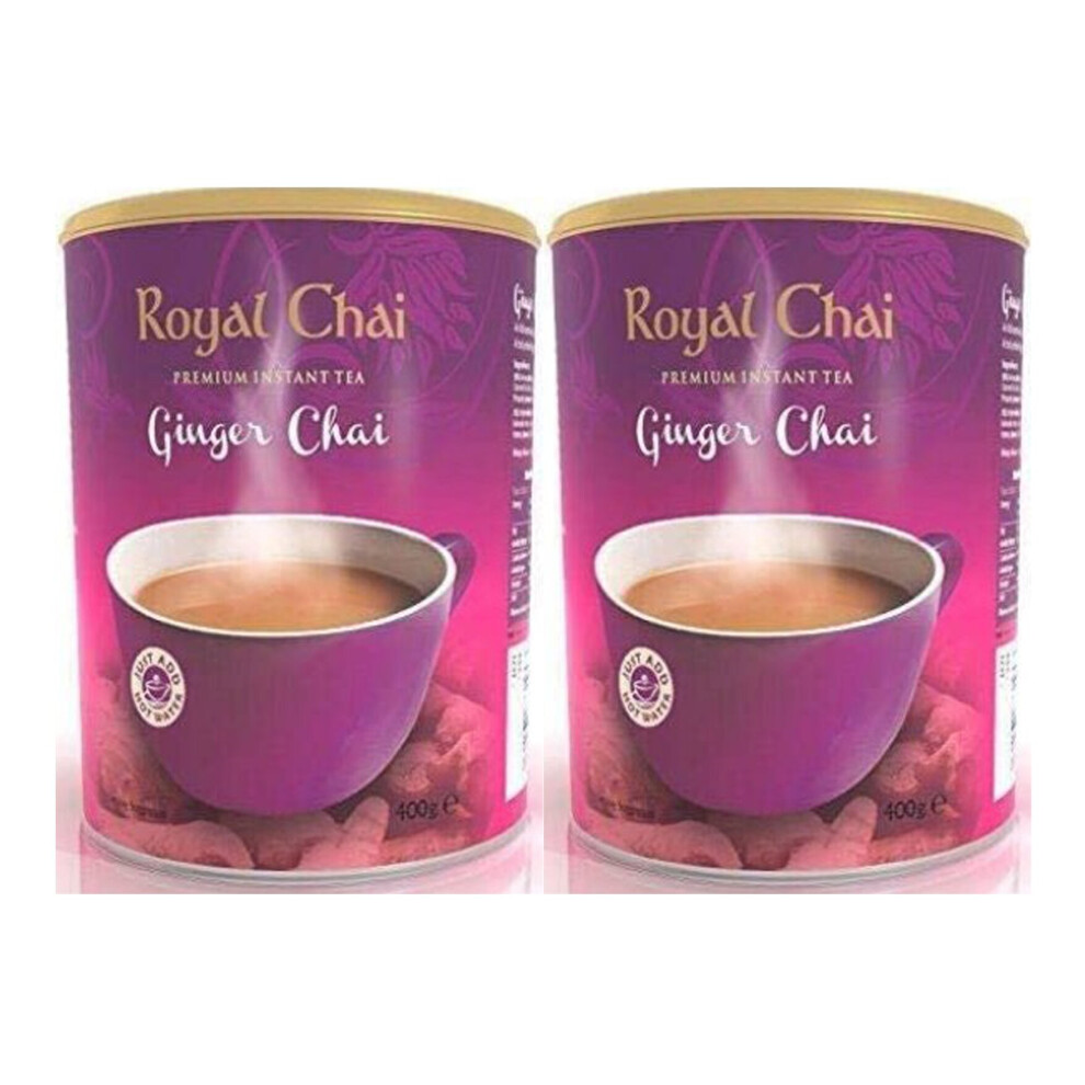 Royal Chai (Pack Of 2) Ginger Sweetened Tub 400G