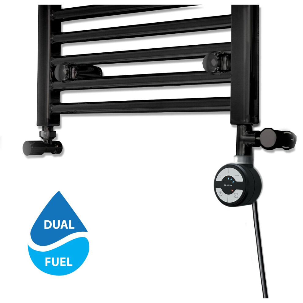 (200W, Black) Towel Rails Dual Fuel Kit - Moa Electric Element 5056616511664