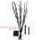 3 Pack 60 Led Branch Leaf Tree Multi Coloured Solar Powered Outdoor Garden Light 6