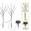 3 Pack 60 Led Branch Leaf Tree Multi Coloured Solar Powered Outdoor Garden Light 7
